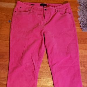 Talbot bright pink corduroy jeans